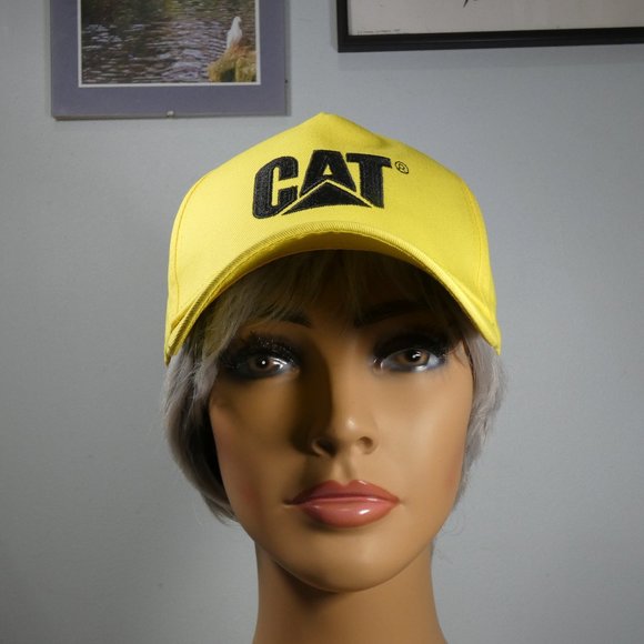 Caterpillar - CAT logo ball cap yellow with black logos - Picture 5 of 7